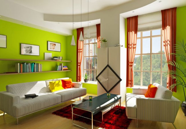 Màu sơn giúp người mệnh mộc rước lộc vào nhà